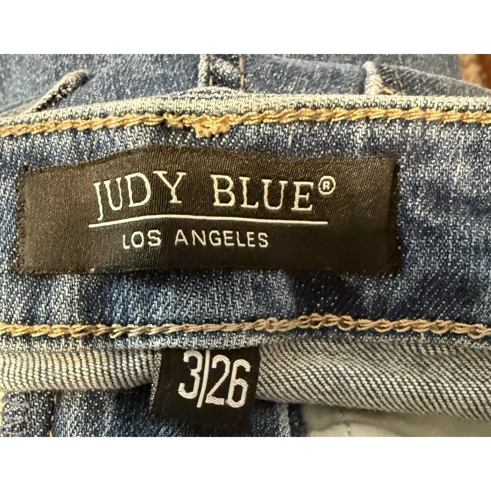 Judy Blue Skinny Fit Jeans Women Sz 3/26 High Waisted Denim - Picture 3 of 9